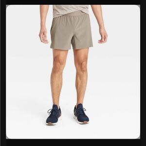 Men's 5 inch Tan Run Shorts - equivalent to youth XL